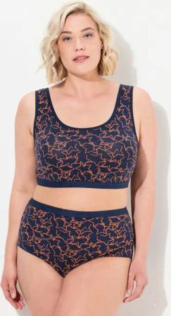 Ulla Popken Bustier Bustier Schlupfform ohne Bügel OEKO-TEX