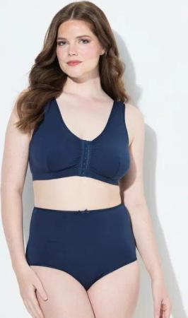 Ulla Popken Bustier Bustier Vorderverschluss Baumwollqualität