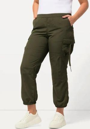 Ulla Popken Cargoshorts Cargohose Utility-Style Elastikbund Gummisaum