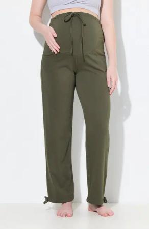 Ulla Popken Dehnbund-Hose Bellieva-Sweatpants breiter Bund Biobaumwolle Schwangerschaft