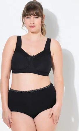 Ulla Popken Entlastungs-BH Entlastungs-BH bügellos Blüten/Herzspitze