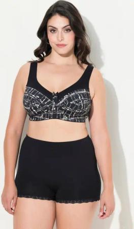 Ulla Popken Entlastungs-BH Entlastungs-BH grafischer Druck ohne Bügel