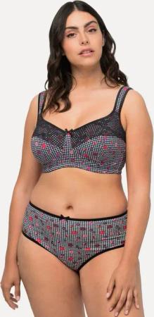 Ulla Popken Entlastungs-BH Entlastungs-BH Hahnentrittmuster Spitze