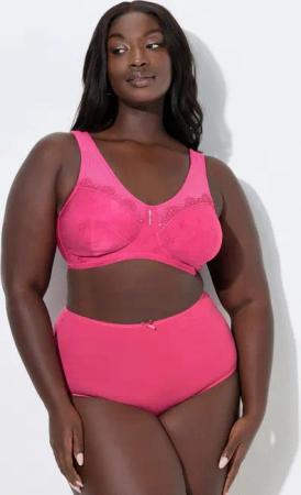 Ulla Popken Entlastungs-BH Entlastungs-BH ohne Bügel Spitze