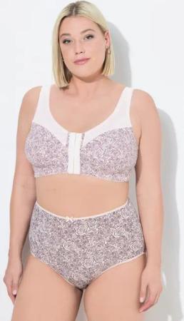 Ulla Popken Entlastungs-BH Entlastungs-BH ohne Bügel Vorderverschluss