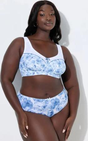 Ulla Popken Entlastungs-BH Entlastungs-BH Rosen ohne Bügel