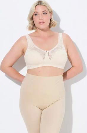 Ulla Popken Entlastungs-BH Entlastungs-BH Spitze ohne Bügel Cup C-E