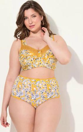 Ulla Popken Entlastungs-BH Entlastungs-BH Spitze ohne Bügel Cup C - E