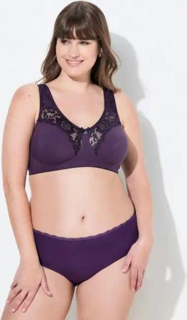 Ulla Popken Entlastungs-BH Entlastungs-BH Spitze ohne Bügel