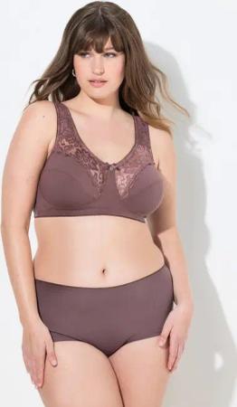 Ulla Popken Entlastungs-BH Entlastungs-BH Spitze ohne Bügel