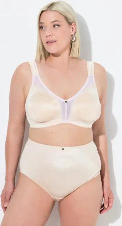 Ulla Popken Entlastungs-BH Minimizer-BH Satin Spitze ohne Bügel