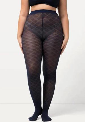 Ulla Popken Feinstrumpfhose Strumpfhose Ornament-Muster