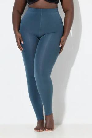 Ulla Popken Feinstrumpfhose Thermo-Strumpfleggings Elastikbund