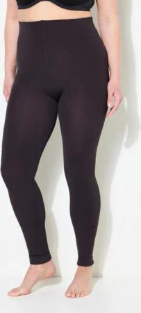 Ulla Popken Feinstrumpfhose Thermo-Strumpfleggings Elastikbund