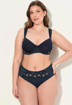 Ulla Popken Fullcup-BH Bügel-BH Paisley Spacer-Schalen