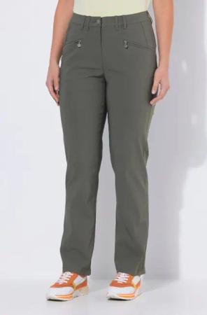 Ulla Popken Funktionshose Bengalinhose Mony konisches Bein Zipptaschen