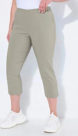 Ulla Popken Funktionshose Bengalinhose wadenlang Elastikbund Stretch