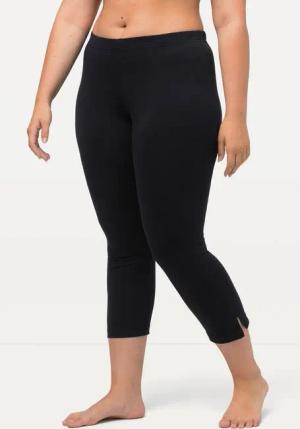 Ulla Popken Funktionshose bis 76 Caprihose Klassische 7/8 Hose in Uni