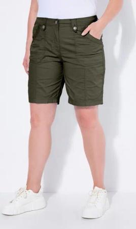 Ulla Popken Funktionshose Cargo-Bermuda Komfortbund 4-Pocket-Schnitt