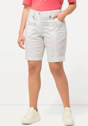 Ulla Popken Funktionshose Cargo-Bermuda Komfortbund 4-Pocket-Schnitt