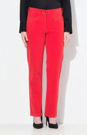 Ulla Popken Funktionshose Cordhose Mony Komfortbund Reißverschlusstaschen