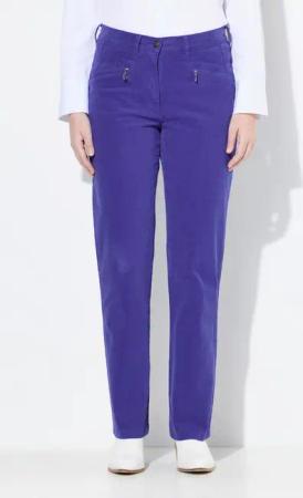 Ulla Popken Funktionshose Cordhose Mony Komfortbund Reißverschlusstaschen