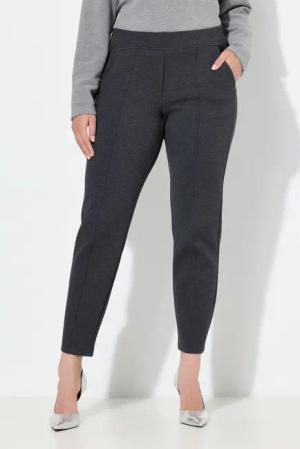 Ulla Popken Funktionshose Hose Punto-di-Roma-Jersey konisches Bein