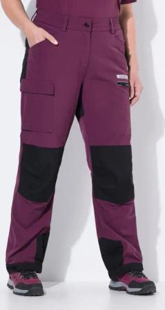 Ulla Popken Funktionshose HYPRAR Hybrid-Trekkinghose Reflektor Klettriegel