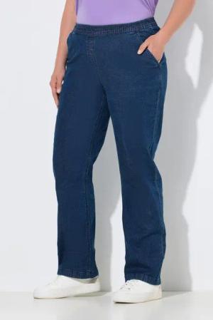 Ulla Popken Funktionshose Jeans Mandy gerades Bein Elastikbund