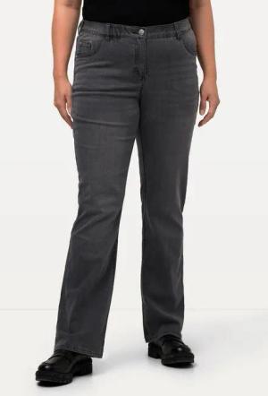 Ulla Popken Funktionshose Jeans Marie Bootcut Komfortbund 5-Pocket-Schnitt
