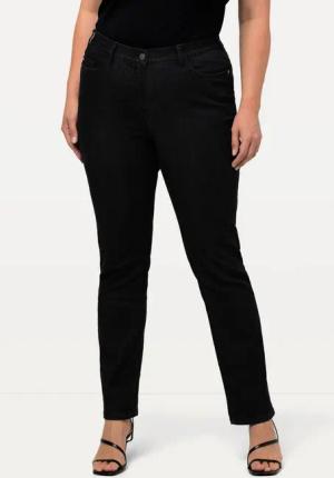 Ulla Popken Funktionshose Jeans Sammy Komfortbund schmale 5-Pocket-Form