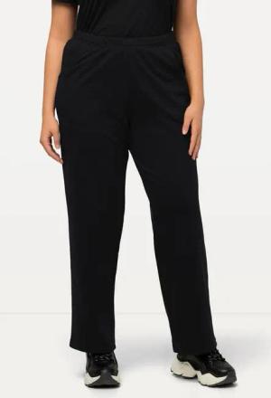 Ulla Popken Funktionshose Jogginghose gerades Bein Gummibund