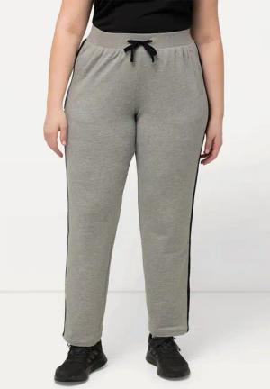 Ulla Popken Funktionshose Jogginghose Seitenstreifen Elastikbund Taschen