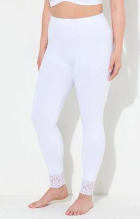 Ulla Popken Funktionshose Leggins Spitzensaum