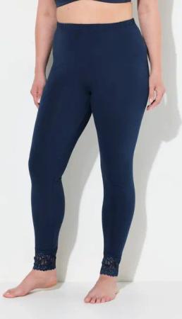 Ulla Popken Funktionshose Leggins Spitzensaum