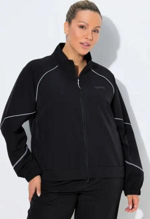 Ulla Popken Funktionsjacke Funktions-Trainingsjacke Stehkragen 2-Wege-Zipper