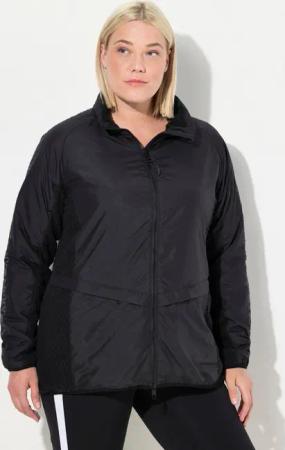 Ulla Popken Funktionsjacke Funktionsjacke Stehkragen Kapuze 2-Wege-Zipper