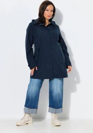 Ulla Popken Funktionsjacke HYPRAR Funktions-Trenchcoat wasserabweisend Kapuze