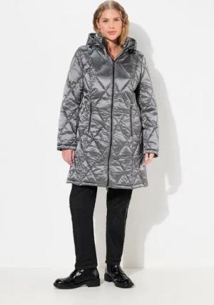 Ulla Popken Funktionsjacke HYPRAR Steppjacke Kapuze 2-Wege-Zipper Zipptaschen