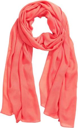 Ulla Popken Halstuch Schal einfarbig feine Fransenkante