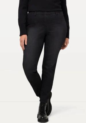 Ulla Popken Jeggings Jeggings Sienna schmales Bein Elastikbund