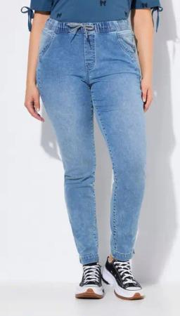 Ulla Popken Jeggings Jeggings Sienna schmales Bein Elastikbund