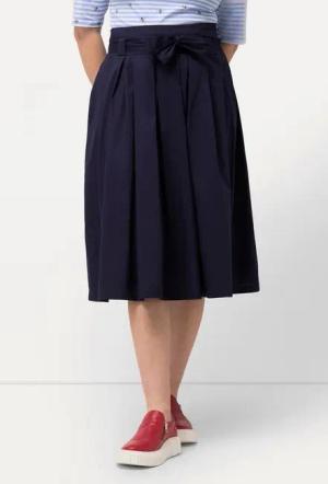 Ulla Popken Jerseyrock Rock A-Linie Komfortbund Bindeband