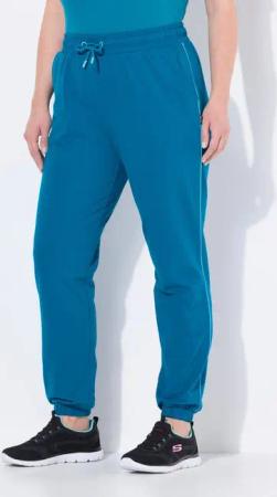 Ulla Popken Jogginghose Jogginghose Seitenpaspel Elastikbund