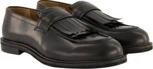 Ulla Popken Leder-Loafer Fransen Lederfutter Weite H Mokassin