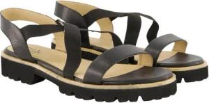 Ulla Popken Leder-Sandaletten Elastikriemen Weite H Sandalette