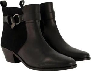 Ulla Popken Leder-Stiefeletten Ledermix Wechselfußbett Weite H Stiefel