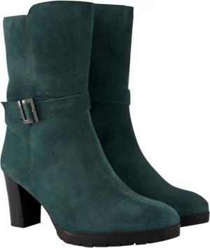 Ulla Popken Leder-Stiefeletten Schnalle Wechselfußbett Weite H Stiefel