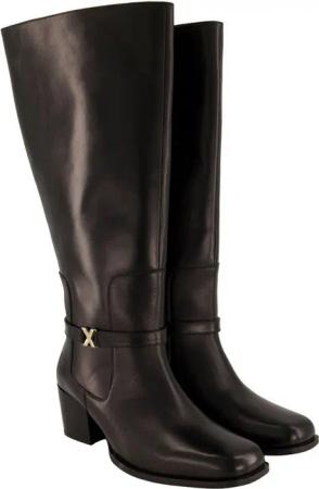 Ulla Popken Lederstiefel XXL-Schaft Fleecefutter Weite H Stiefel