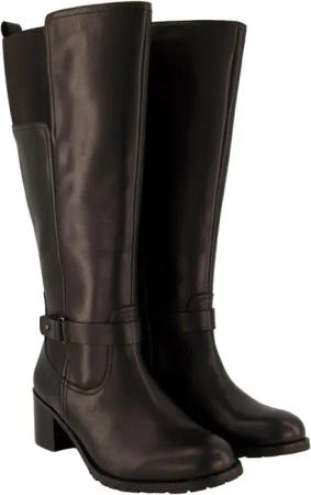 Ulla Popken Lederstiefel XXL-Schaft Wechselfußbett Weite H Stiefel